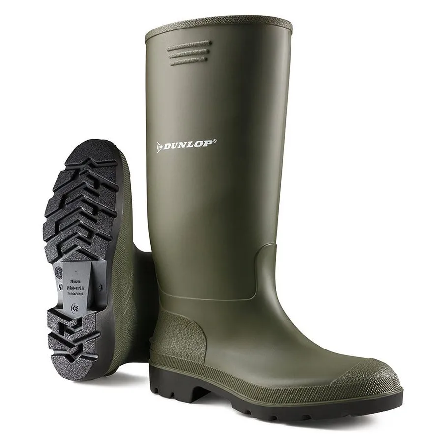 Bota de agua Dunlop Pricemastor verde PVC