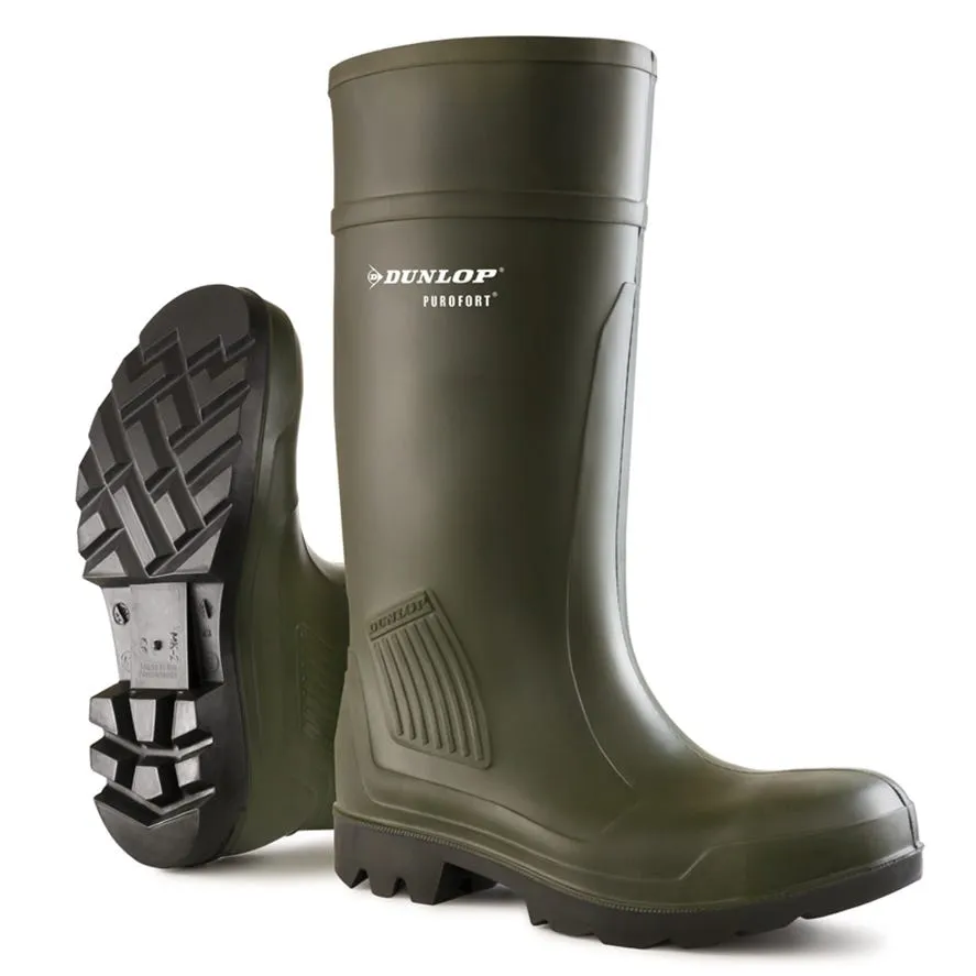 Bota de agua Dunlop Purofort Profesional verde