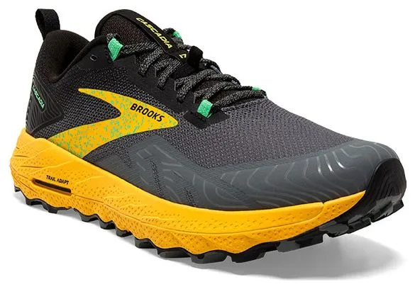 Brooks Running Brooks Cascadia 17 Gris Amarillo Zapatillas de Trail para Hombre