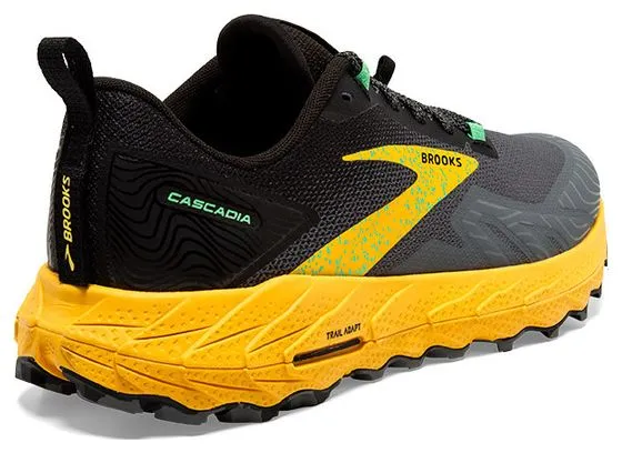 Brooks Running Brooks Cascadia 17 Gris Amarillo Zapatillas de Trail para Hombre