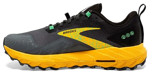 Brooks Running Brooks Cascadia 17 Gris Amarillo Zapatillas de Trail para Hombre