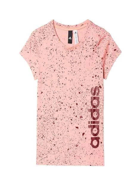 Camiseta  Girl Adidas Lin Tee Rosa