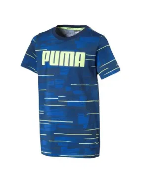 Camiseta Junior Puma Hero Azul