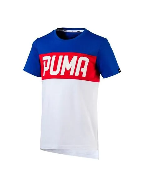 Camiseta Junior Puma Style Blanco