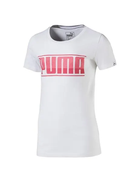 Camiseta Junior Puma Style Graphic Blanco