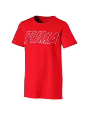 Camiseta Junior Puma Style Graphic Rojo