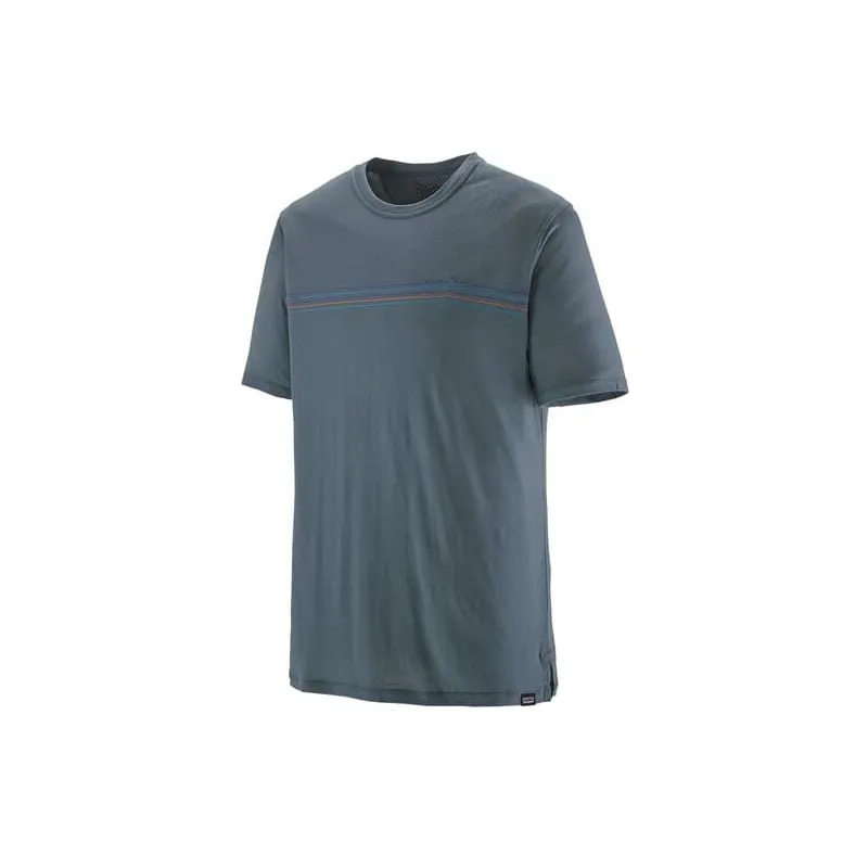 Camiseta Patagonia Men's Cool Merino Graphic (Fitz Roy Fader : Utility Blue)