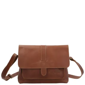 Cartera Cuero Mujer Bourt Cross Café Hush Puppies