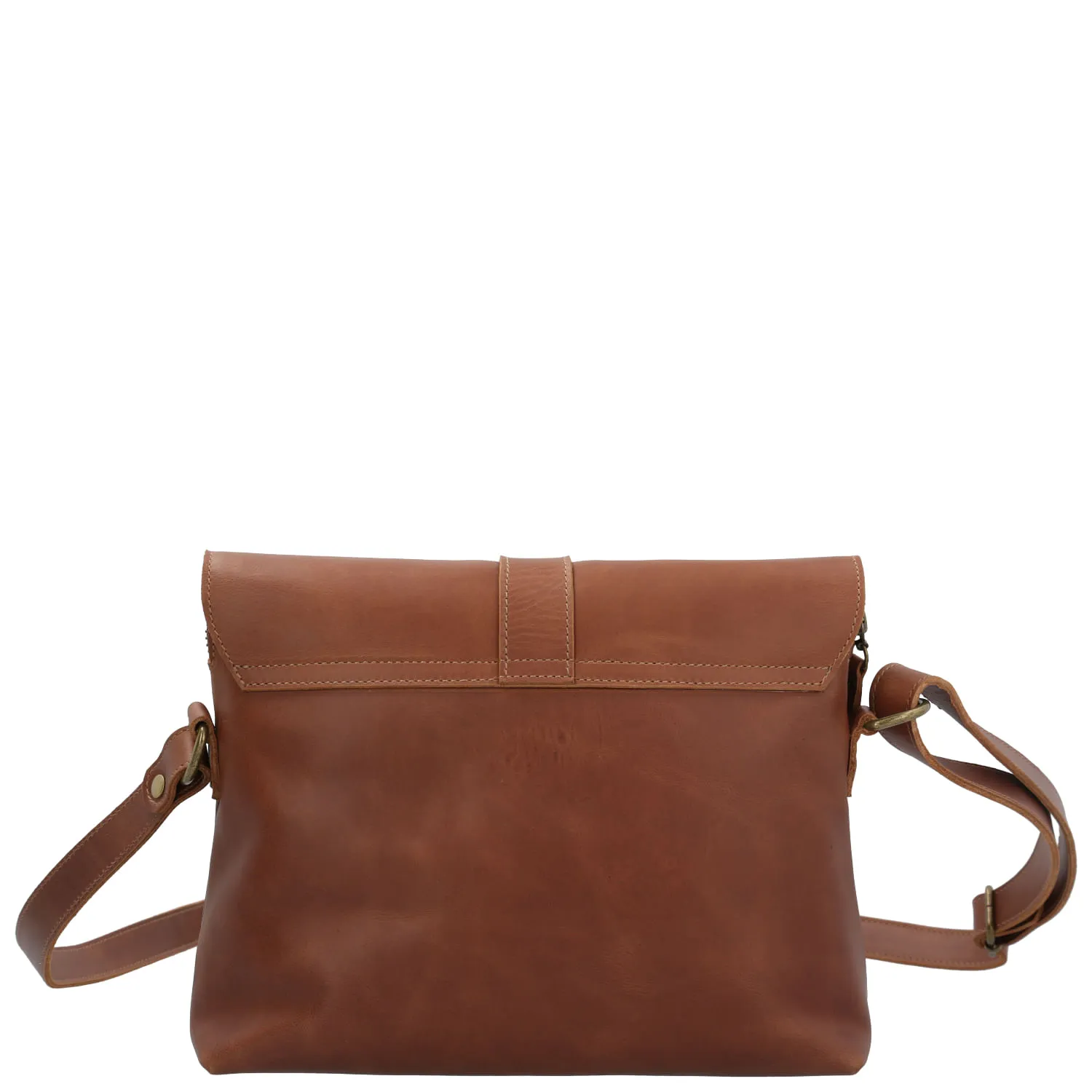 Cartera Cuero Mujer Bourt Cross Café Hush Puppies