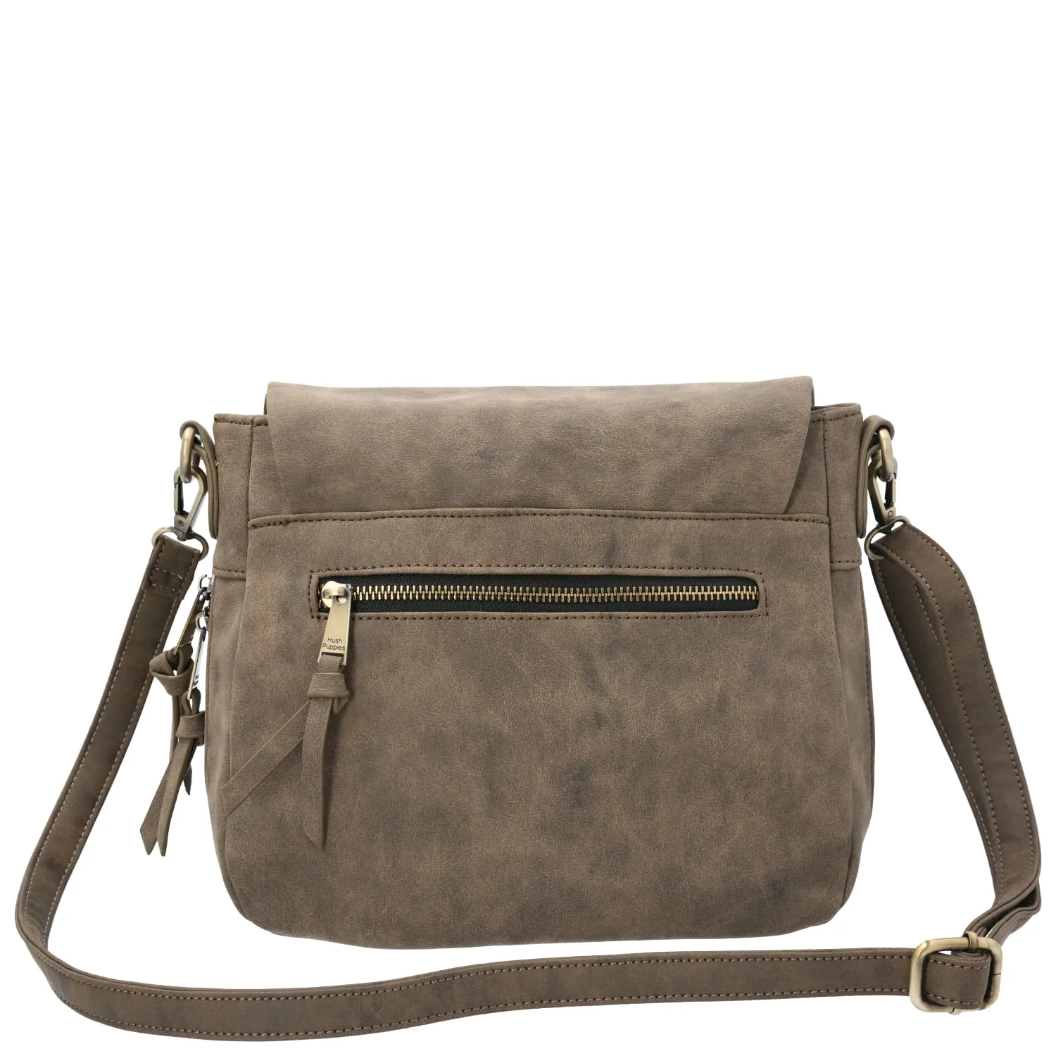 Cartera Ecocuero Mujer Draven Cross Café Hush Puppies