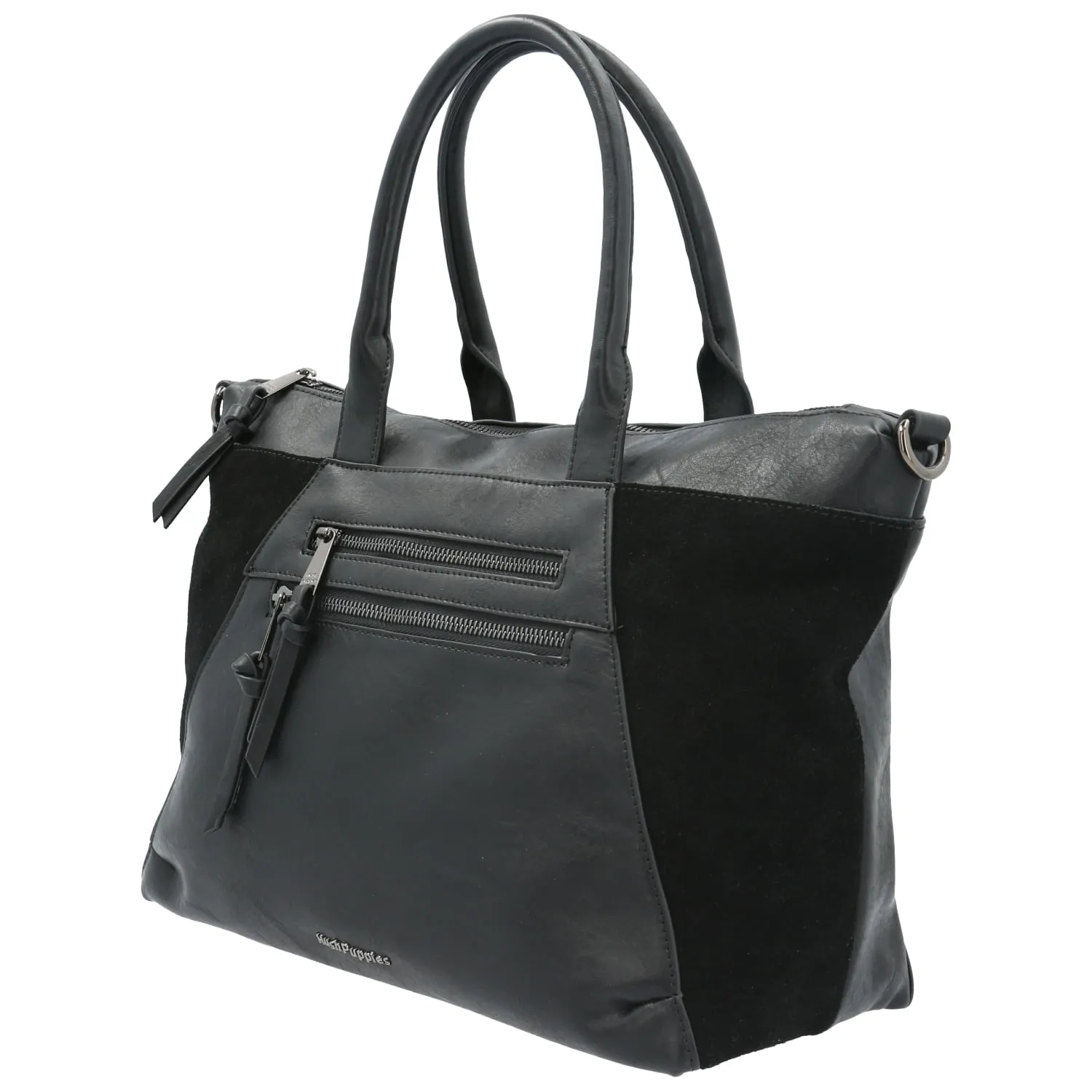 Cartera Ecocuero Mujer Louise Tote Negro Hush Puppies