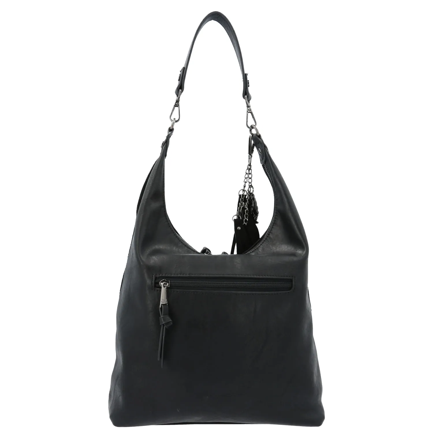 Cartera Ecocuero Mujer Lufen Hobo Negro Hush Puppies