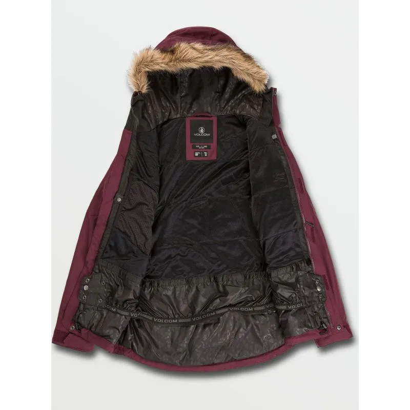 Chaqueta de esquí Volcom Shadow Ins (MERLOT) para mujer