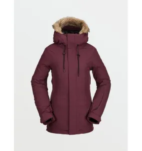 Chaqueta de esquí Volcom Shadow Ins (MERLOT) para mujer