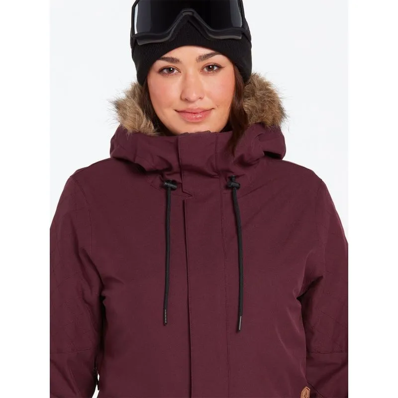 Chaqueta de esquí Volcom Shadow Ins (MERLOT) para mujer