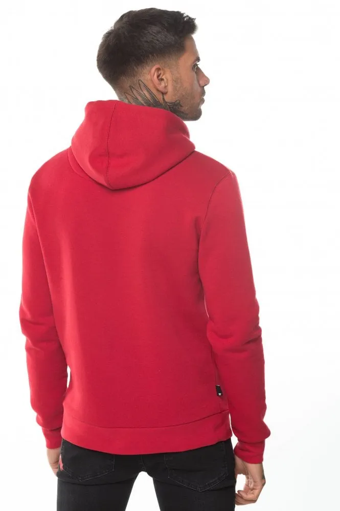 CORE PULLOVER HOODIE SKI PATROL RED