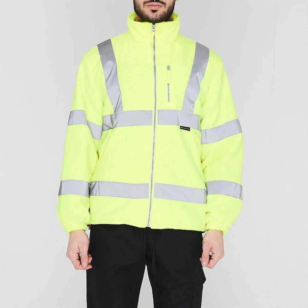 Dunlop Hi Vis Fleece Jacket Mens