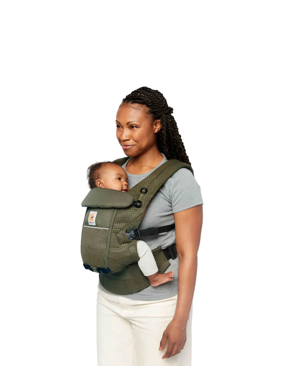 Ergobaby Mochila portabebé Ergobaby Adapt Soft Flex Mesh verde oliva