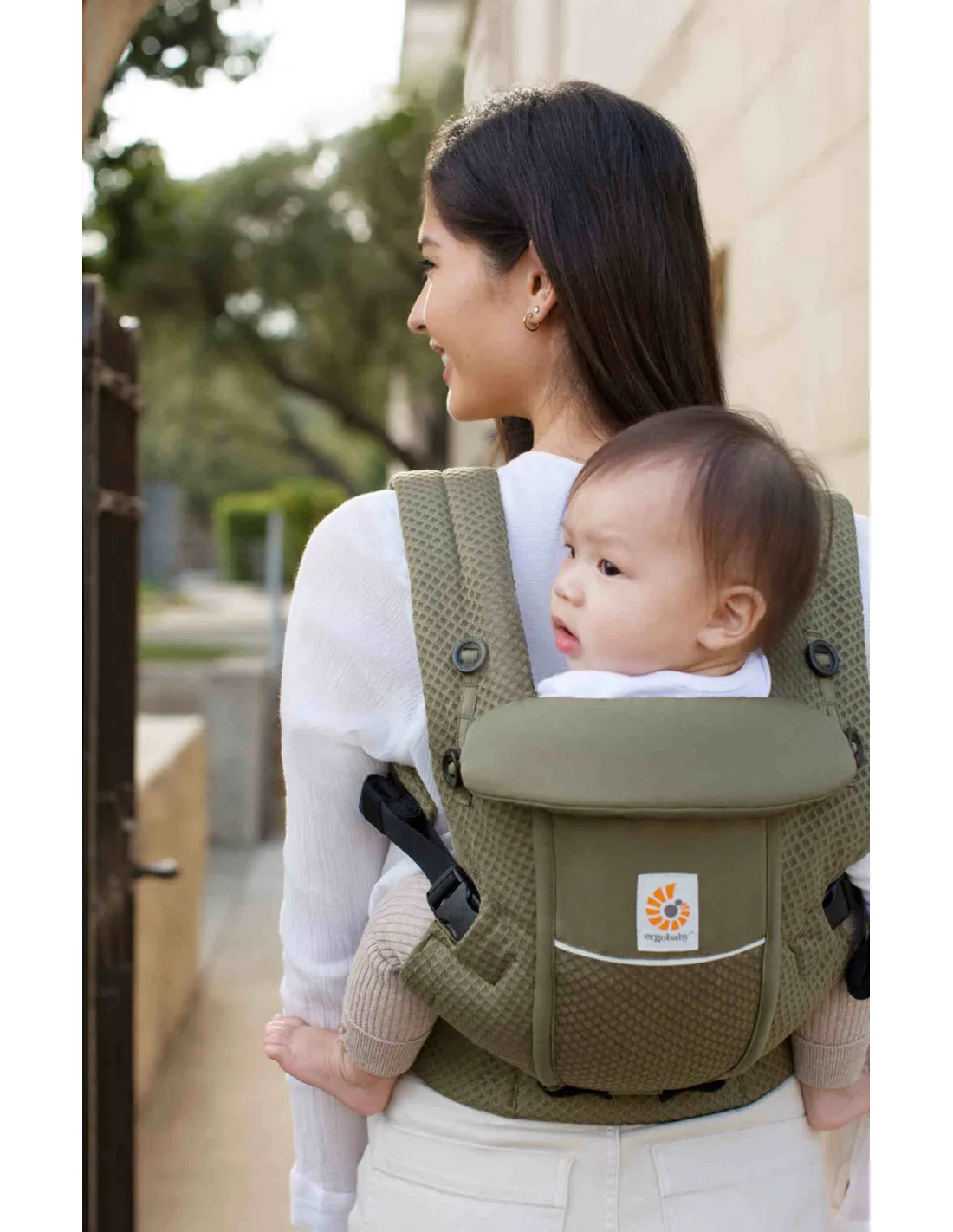 Ergobaby Mochila portabebé Ergobaby Adapt Soft Flex Mesh verde oliva