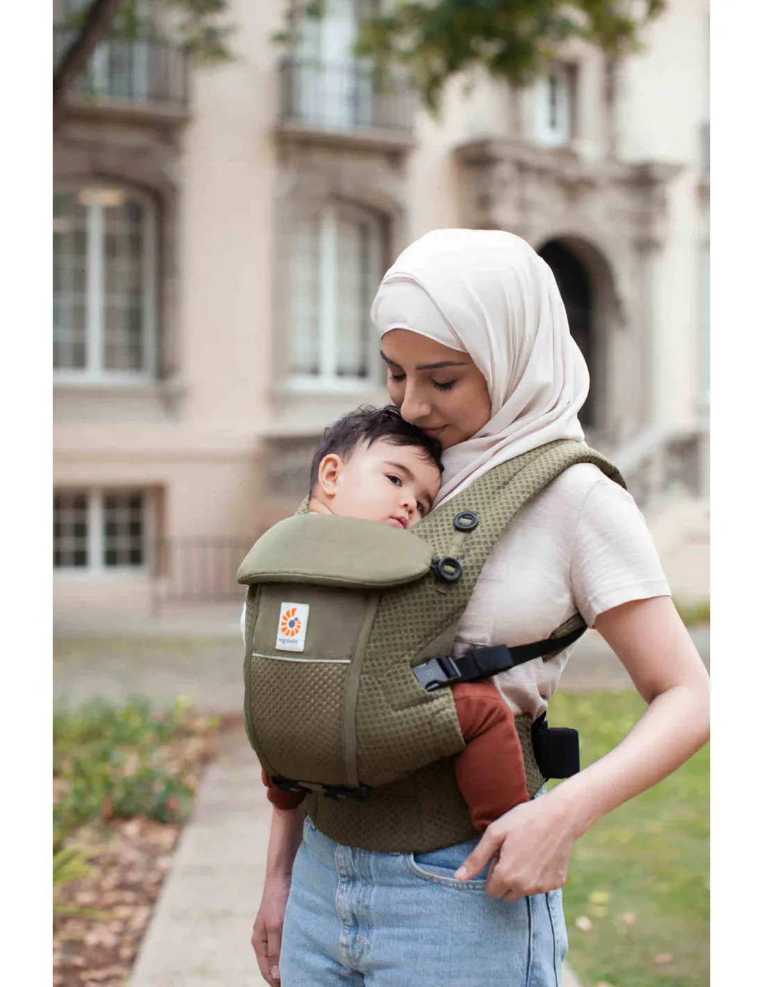 Ergobaby Mochila portabebé Ergobaby Adapt Soft Flex Mesh verde oliva