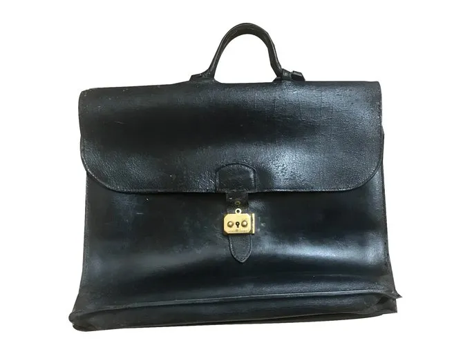 Hermès Bolsos Maletines Negro 