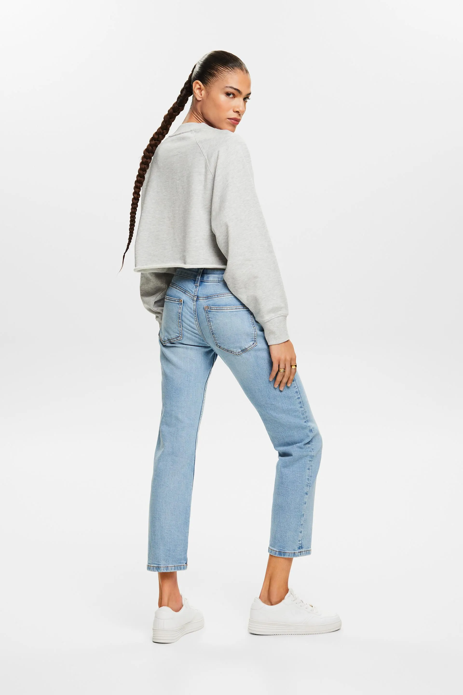 Jeans Mid-Rise Straight Ankle