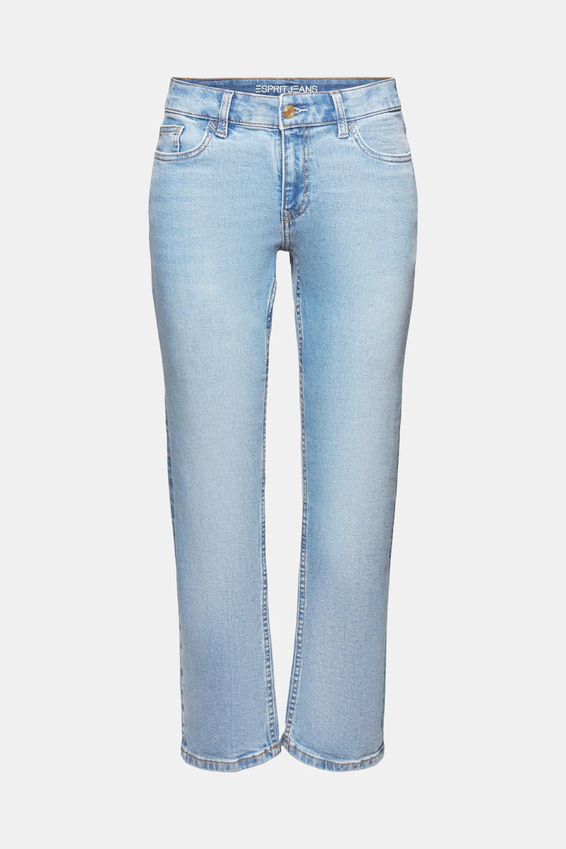 Jeans Mid-Rise Straight Ankle