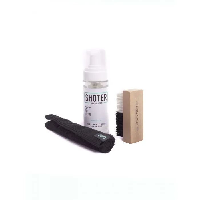 Kit Shoter Espuma Limpiadora Cepillo Paño