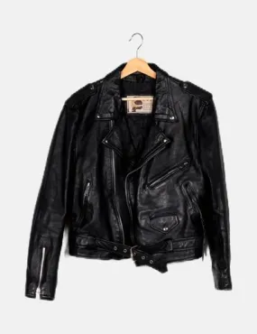 LG Chaqueta biker negra casual