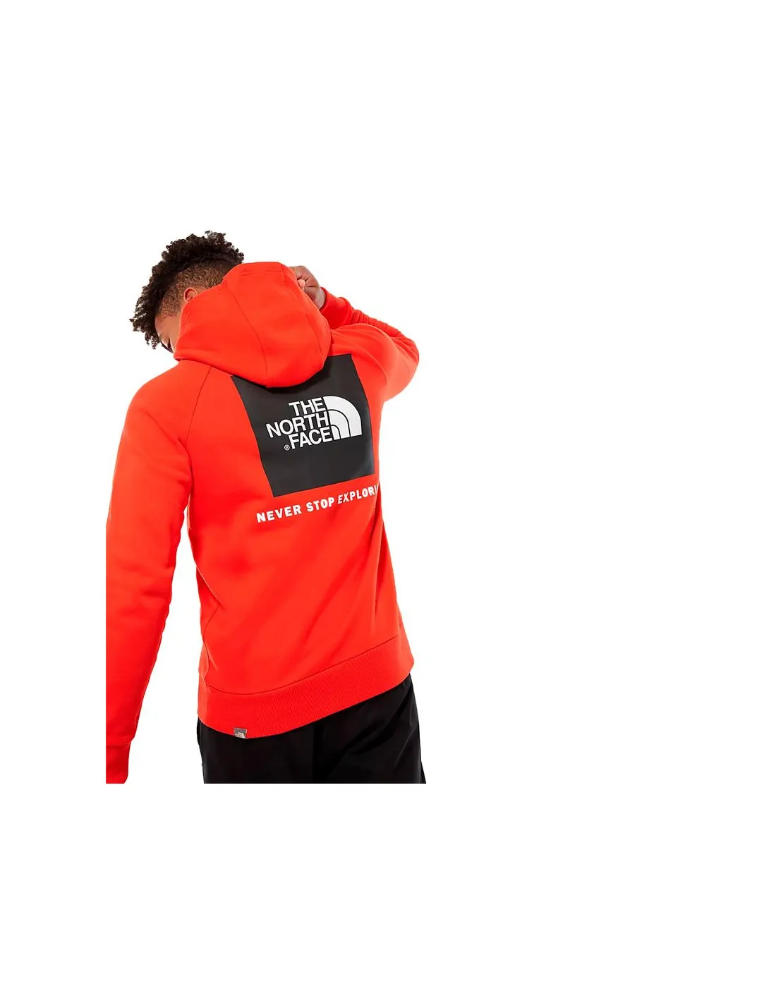 M RAGLAN REDBOX HOODIE - EU FIERY RED