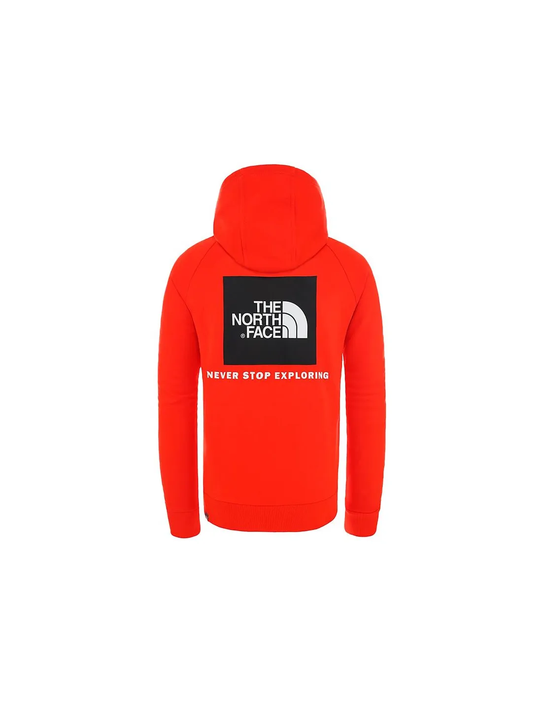 M RAGLAN REDBOX HOODIE - EU FIERY RED