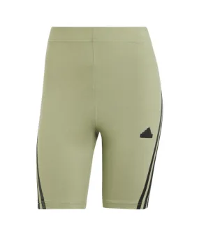 Mallas adidas Future Icons 3 Bandas Biker Short Mujer Verde