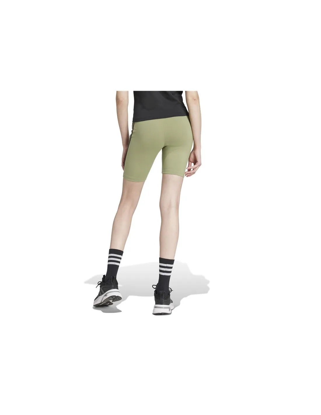 Mallas adidas Future Icons 3 Bandas Biker Short Mujer Verde