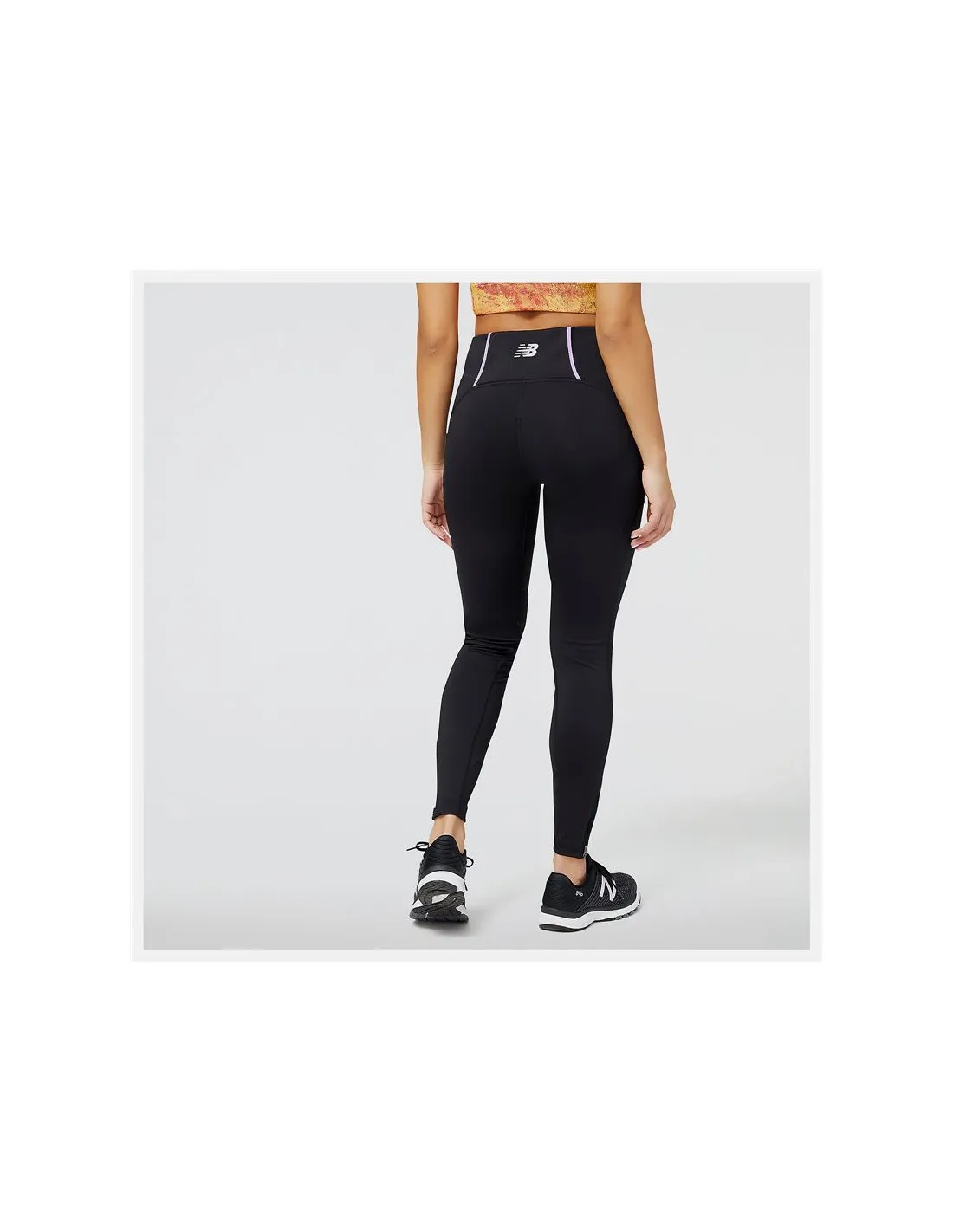 Mallas de Running New Balance Impact Run AT Heat Tight Negro Mujer