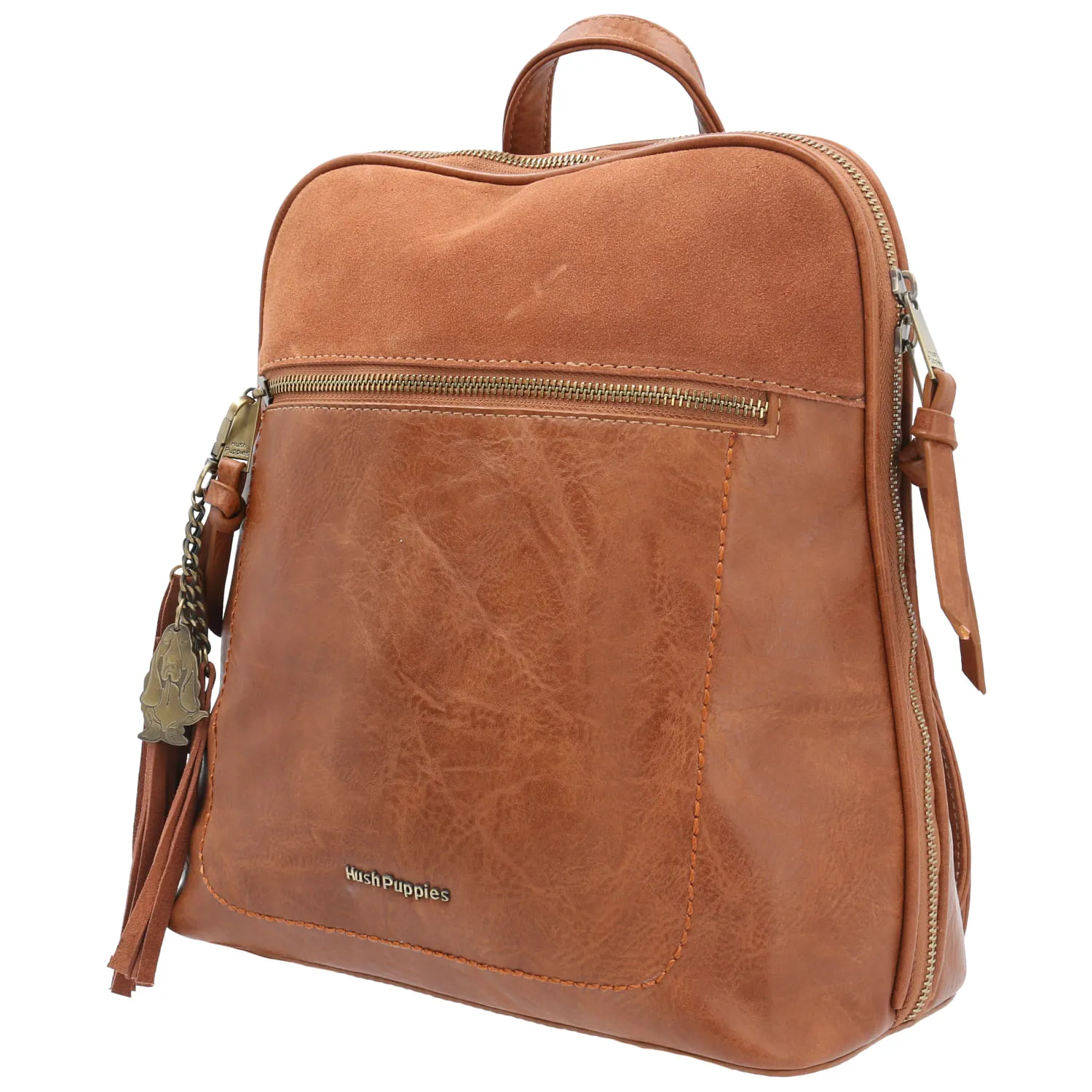 Mochila Ecocuero Mujer Luana Back Café Hush Puppies