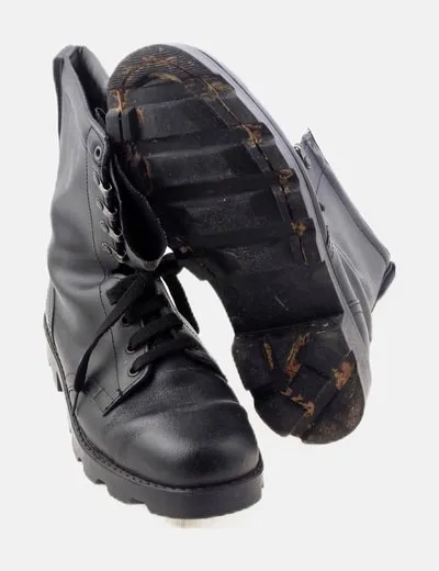 NoName Bota negra cordones