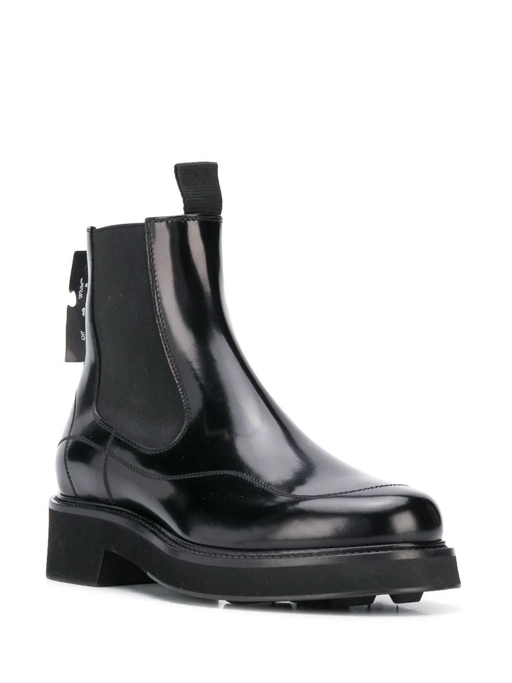 Off-White LEATHER ANKLE BOOTS