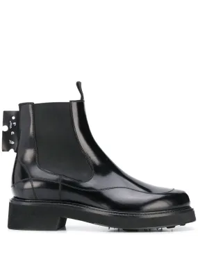 Off-White LEATHER ANKLE BOOTS