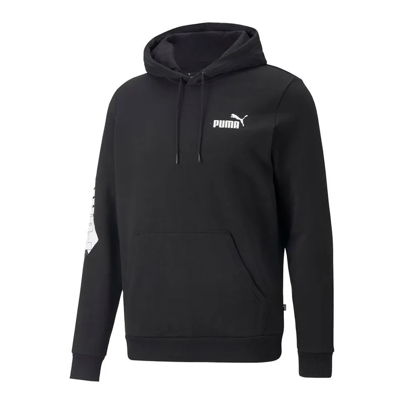 Polera Urbano Hombre Puma Power Logo Hoodie Fl