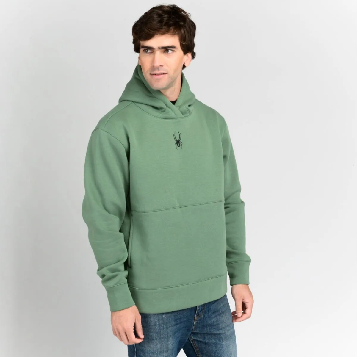 Polerón Entrenamiento Hombre Spyder Hoodie Nordic Verde