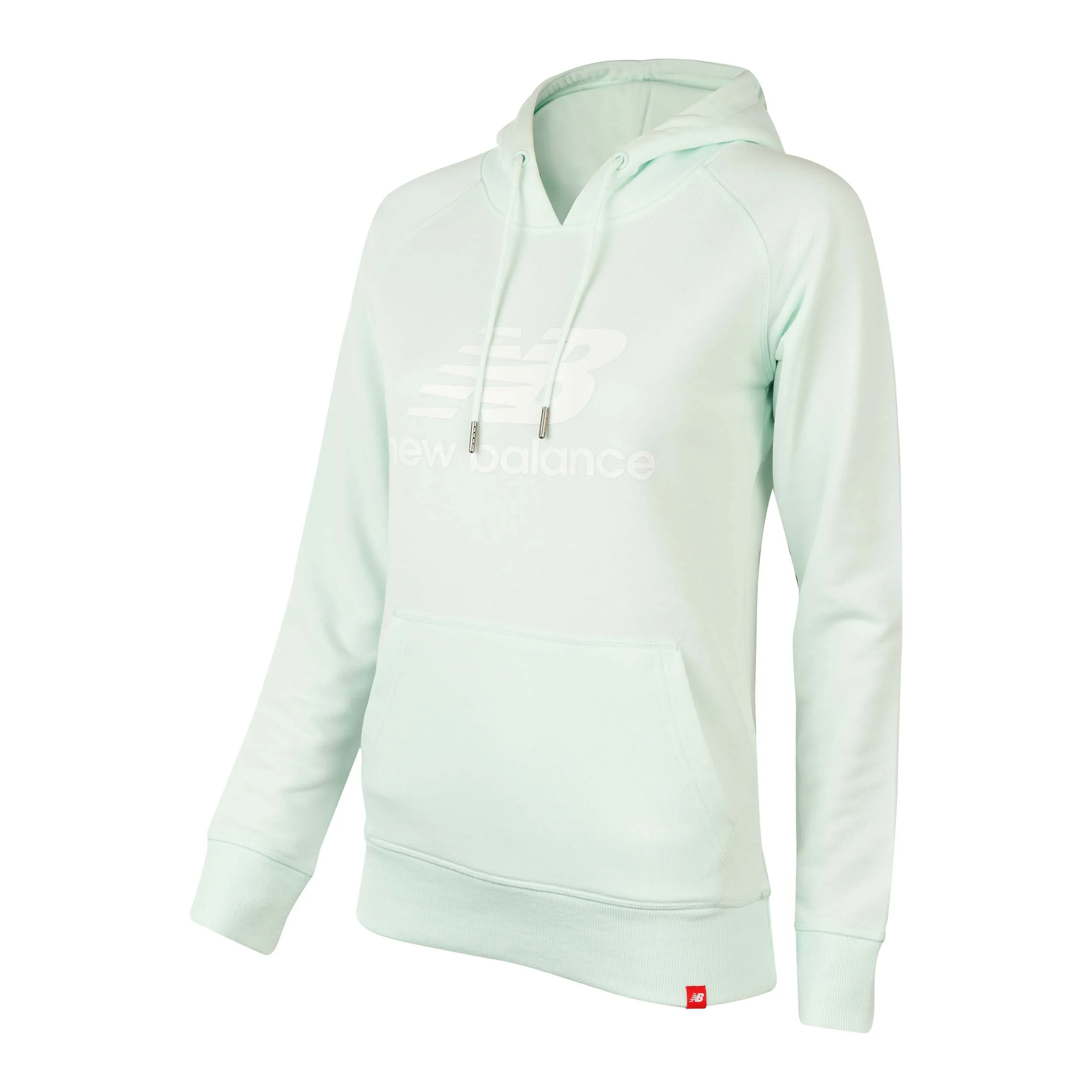 Polerón Mujer New Balance Hoodie Logo Verde Agua