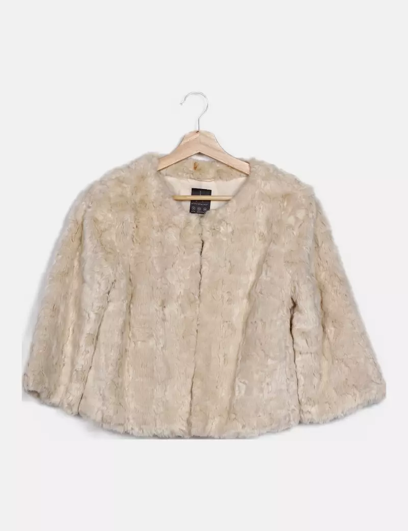 Primark Chaqueta beige pelo