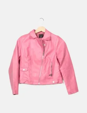 Primark Chaqueta biker rosa básica