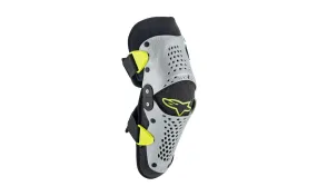 Rodillera Alpinestars Infantil Sx-1 Youth Knee Protector Plata Amarillo Fluor|65