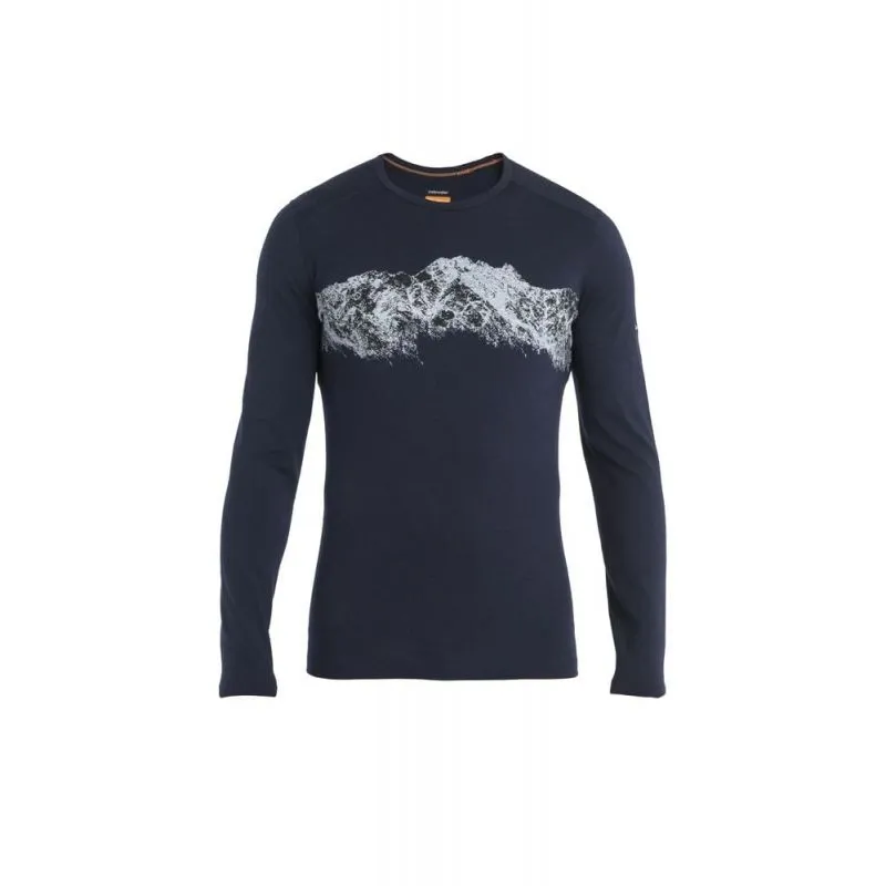 Ropa interior técnica de hombre Icebreaker Merino 200 Oasis LS Crewe (Midnight Navy)