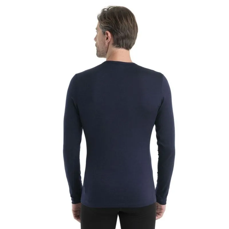 Ropa interior técnica de hombre Icebreaker Merino 200 Oasis LS Crewe (Midnight Navy)