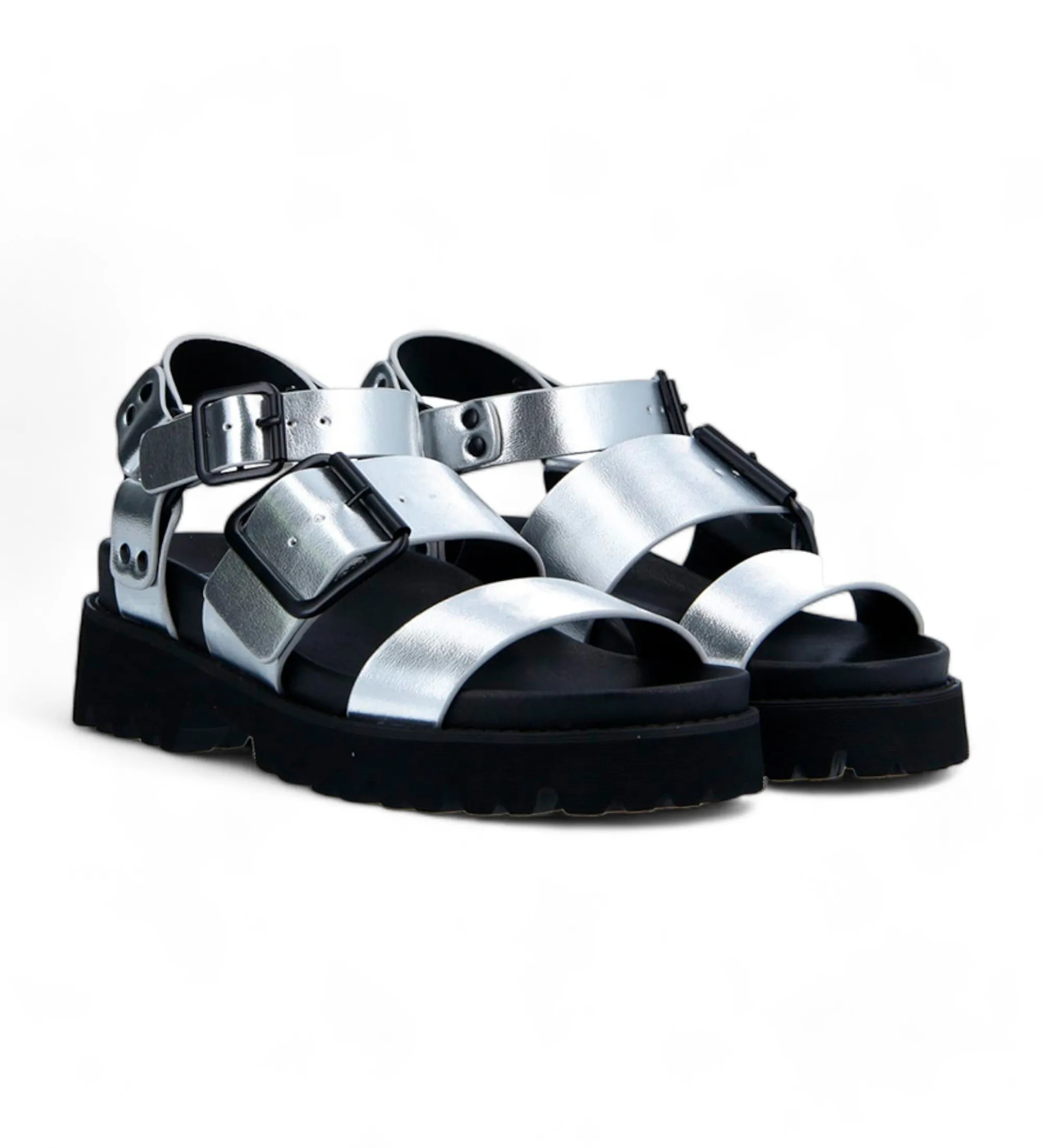 Sandalias June Ankle Galaxie plateado