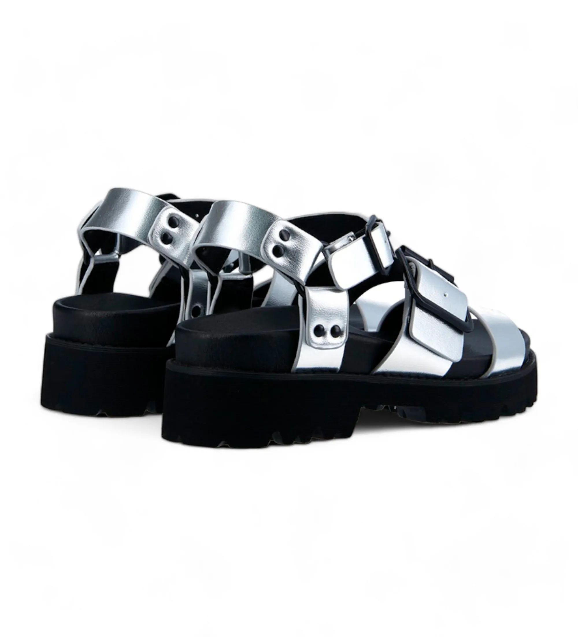 Sandalias June Ankle Galaxie plateado