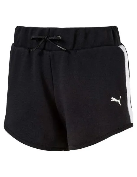 Short Niña Puma Style Cotton Negro