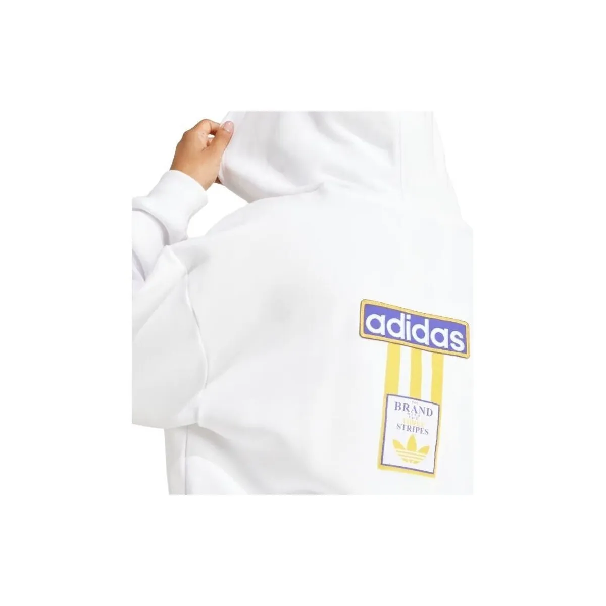 Sudadera Adibreak Hoodie Mujer White